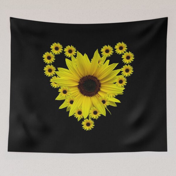 Item preview, Sunflower heart, sunflower, sunflower, heart, flowers, petals designed and sold by rhnaturestyles.