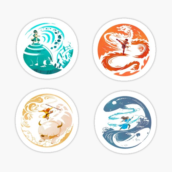 Avatar atla four sticker pack Sticker