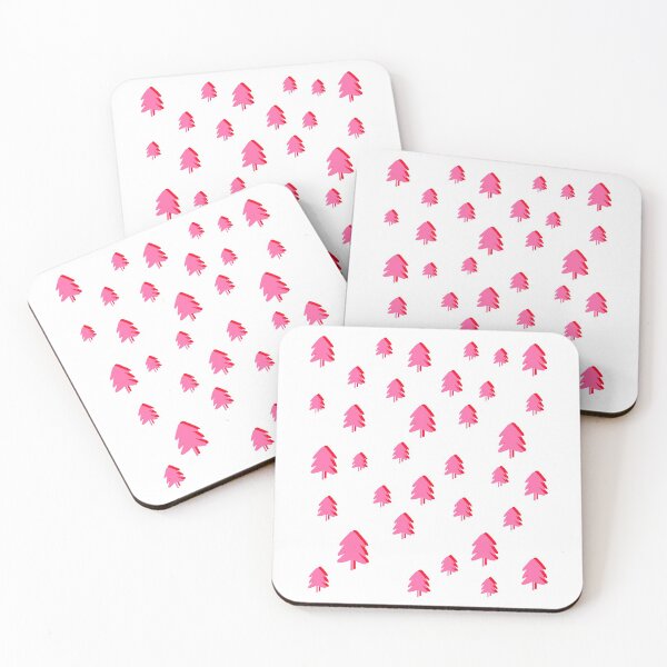 Item preview, Pink Christmas Pine Fir Tree Pattern designed and sold by OneThreeSix.