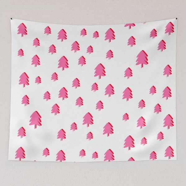 Item preview, Pink Christmas Pine Fir Tree Pattern designed and sold by OneThreeSix.