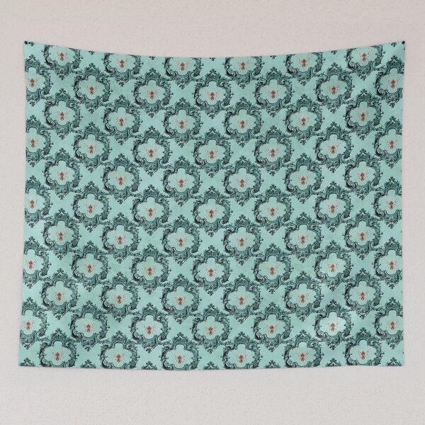 Item preview, Gothic Turquoise Spider Pattern designed and sold by Dreamflight.