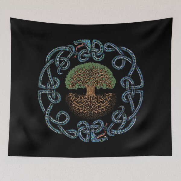 Item preview, Snakes Knotwork Yggdrasil designed and sold by atelier-vladi.