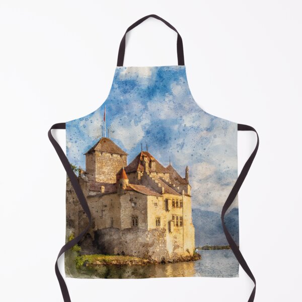 Item preview, Chillon Castle in Montreux Watercolor designed and sold by lugamor.