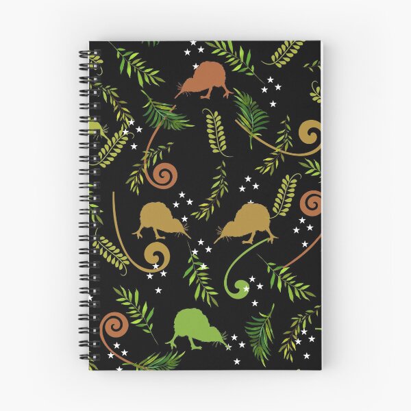 Item preview, New Zealand Kiwi Bird and Southern Cross - Black designed and sold by Tara Slater.