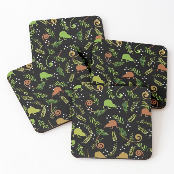 Item preview, New Zealand Kiwi Bird and Southern Cross - Black designed and sold by Tara Slater.