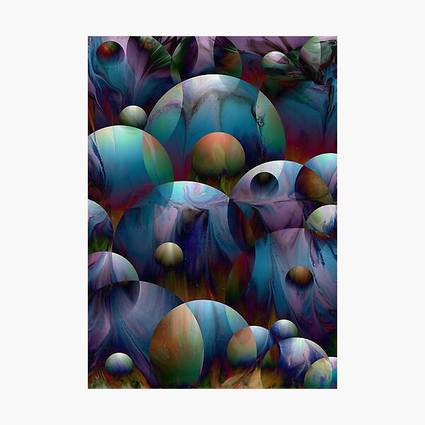 Orbs 2: round spheres abstract Photographic Print