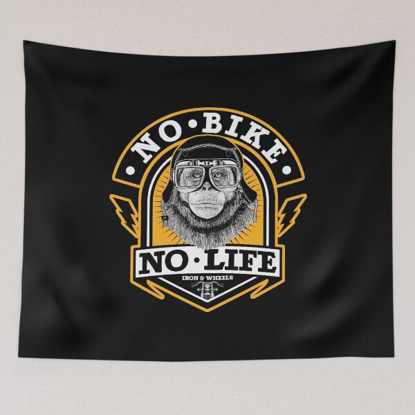 Item preview, No Bike No Life Chimp designed and sold by Mo-BikeDesigns.