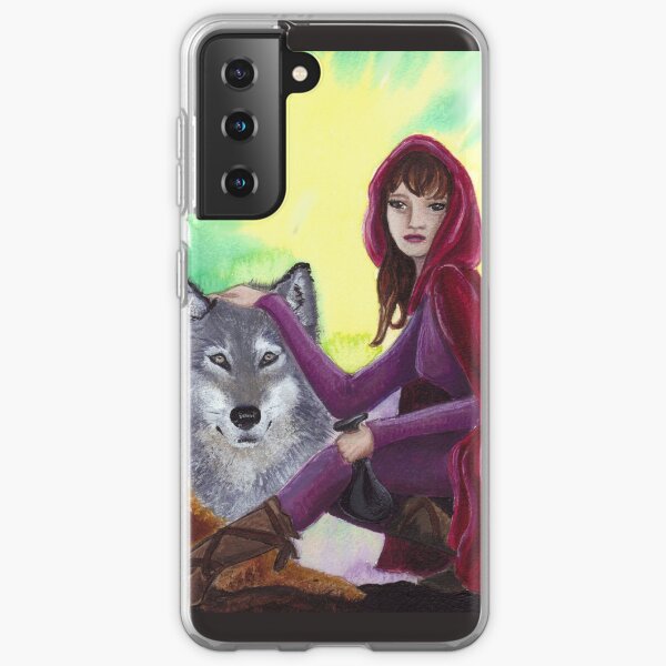 Red and the Wolf Samsung Galaxy Soft Case