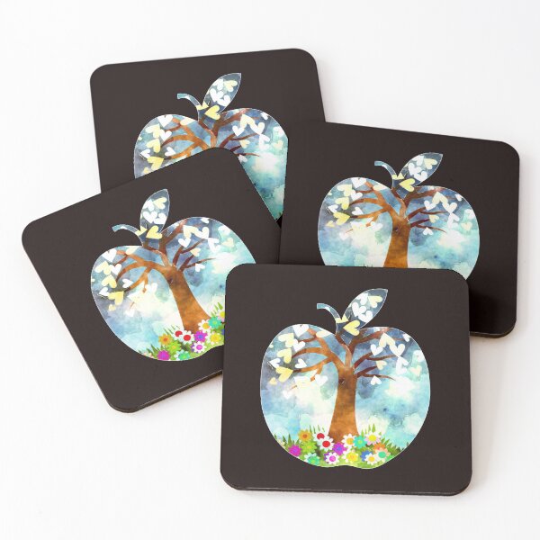 Item preview, apple shaped design. heart-bearing tree designed and sold by doctors-apparel.