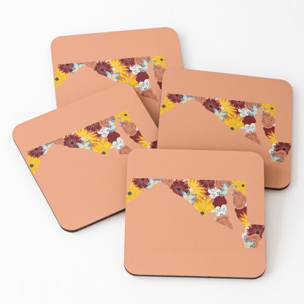 Item preview, Floral Maryland State Sticker designed and sold by Ashley Adelaide.