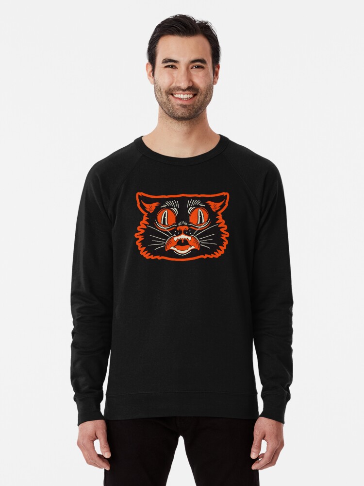 Vintage purchases Halloween cat crewneck