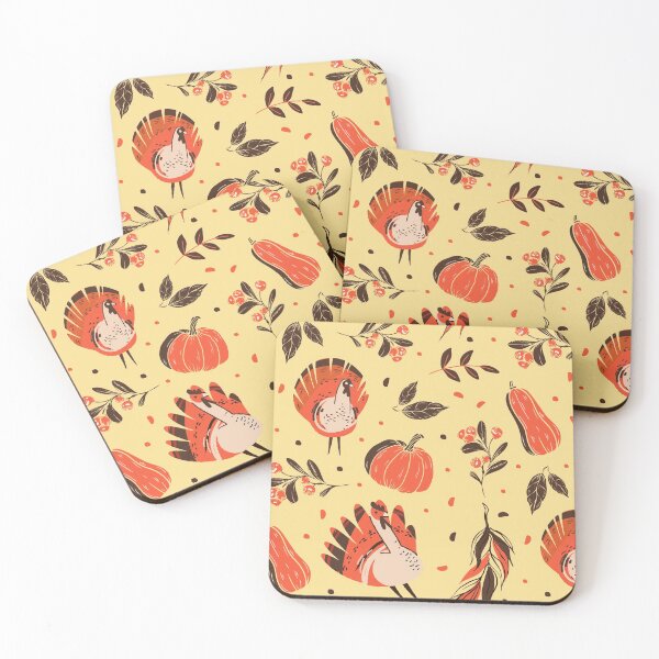 Item preview, Thanksgiving Pattern | Turkeys Pumpkins and Gourds designed and sold by SLAG-Creative.