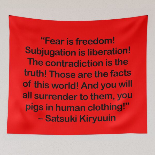 Item preview, Satsuki Kiryuuin - Quote designed and sold by Epicanimequotes.