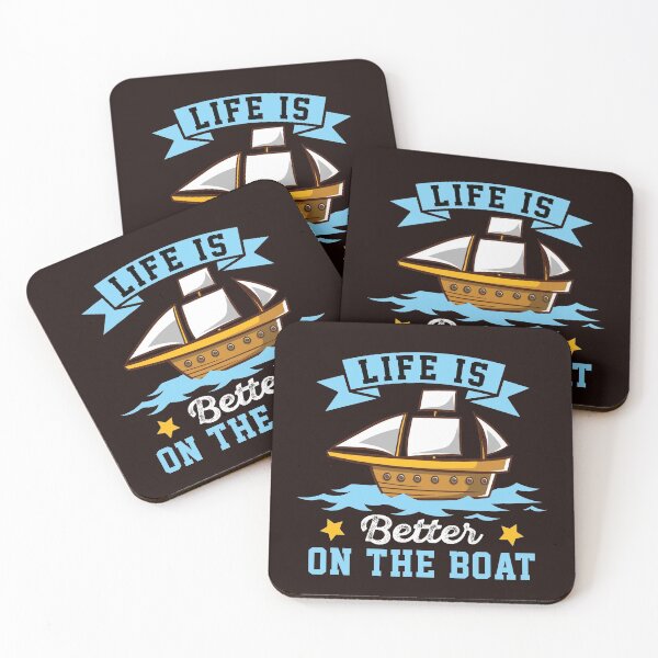 Item preview, LIFE IS BETTER ON THE BOAT designed and sold by OliDesigns.