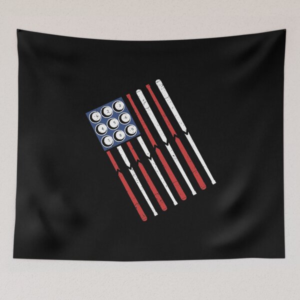 Item preview, American Flag Billiards Shooting Pool, Funny Pool Team Gift designed and sold by PrintOfi.