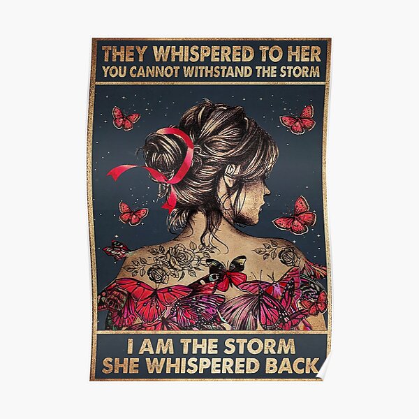 they whispered to her red Poster