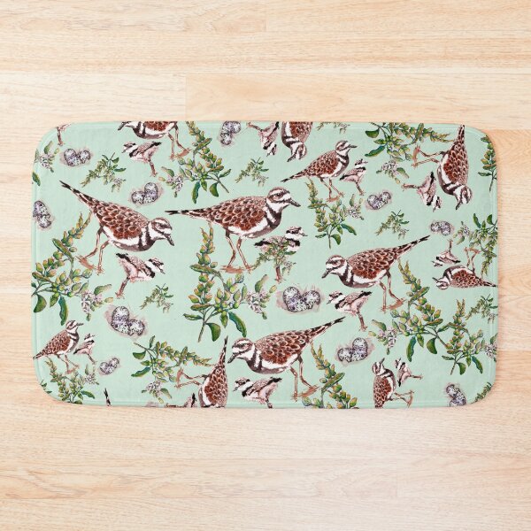 Item preview,  Kamouraska kildir plovers green background designed and sold by Caroline Bochud.