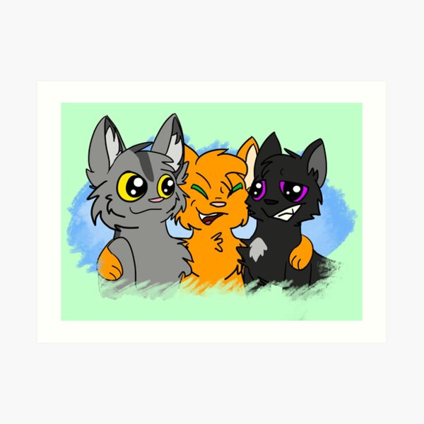 Warrior Cats- Firepaw, Graypaw, Ravenpaw by Woofstep -- Fur Affinity [dot]  net