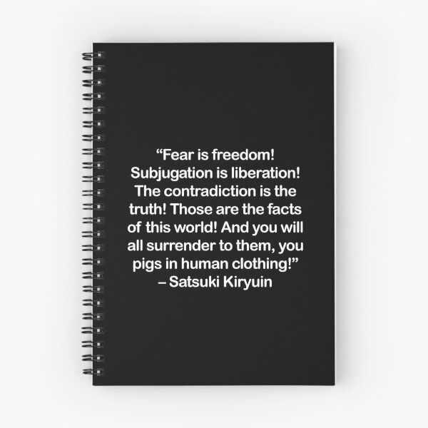 Item preview, Satsuki Kiryuin - Quote (White Font) designed and sold by Epicanimequotes.