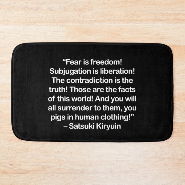 Item preview, Satsuki Kiryuin - Quote (White Font) designed and sold by Epicanimequotes.