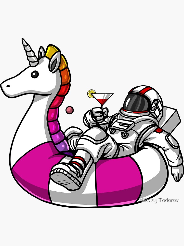 astronaut riding a unicorn