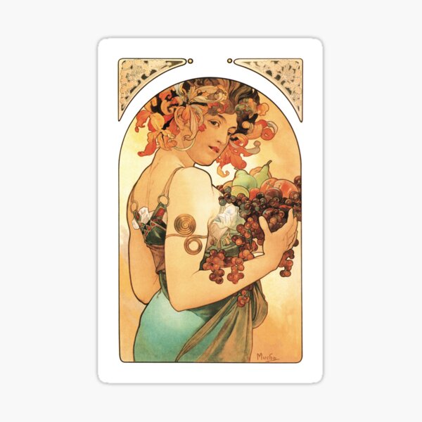 Artikel-Vorschau von Alphonse Mucha: Die Frucht - Druck, 1897, designt und verkauft von playmap.