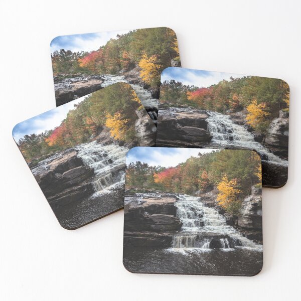 Item preview, Brilliant fall foliage surrounds the beautiful cascading Shohola Falls in the Pennsylvania Poconos designed and sold by Rabbitti.