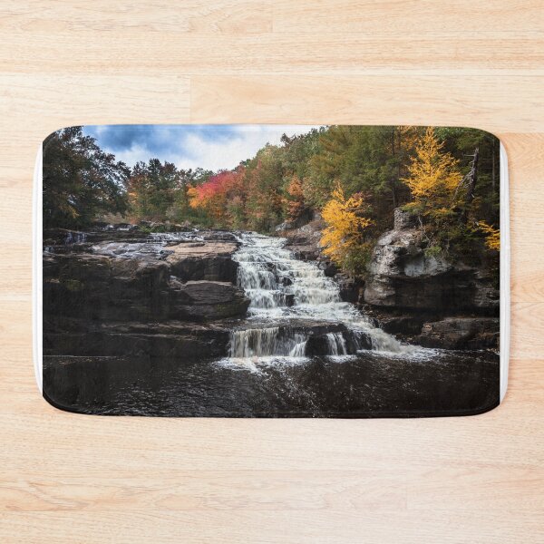 Item preview, Brilliant fall foliage surrounds the beautiful cascading Shohola Falls in the Pennsylvania Poconos designed and sold by Rabbitti.