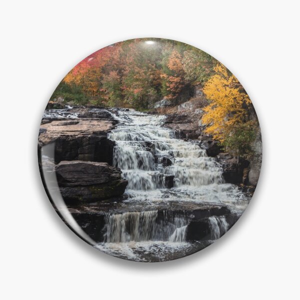 Item preview, Brilliant fall foliage surrounds the beautiful cascading Shohola Falls in the Pennsylvania Poconos designed and sold by Rabbitti.