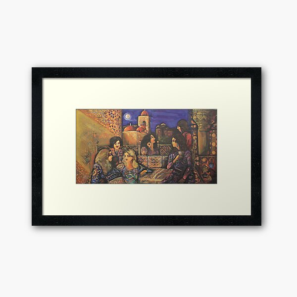 La notte delle amiche Framed Art Print