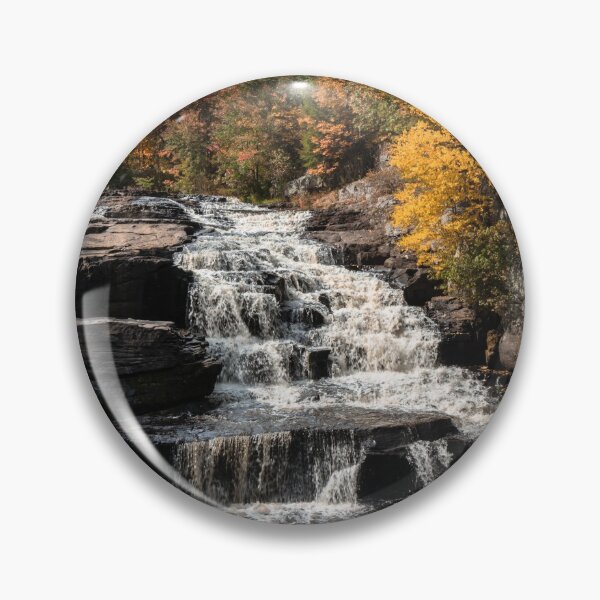 Item preview, Brilliant fall foliage surrounds the beautiful cascading Shohola Falls in the Pennsylvania Poconos designed and sold by Rabbitti.