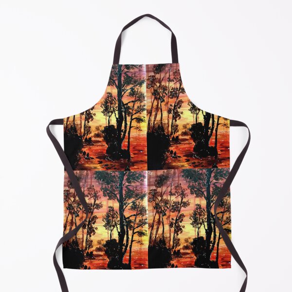 Item preview, Vivid mangrove forest sunset designed and sold by OceanaOrlaghArt.