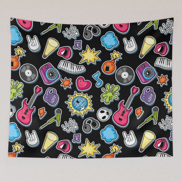 Item preview, Aesthetic Music Pattern designed and sold by SAVWIS.