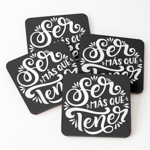 Item preview, Minimalism: Have Less, Be More. Lettering in Spanish. White designed and sold by FocusAndFlow.