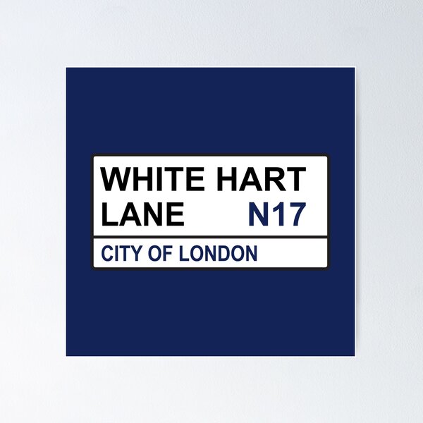 Item preview, Tottenham Football Team White Hart Lane Street Sign designed and sold by DelfDesign.