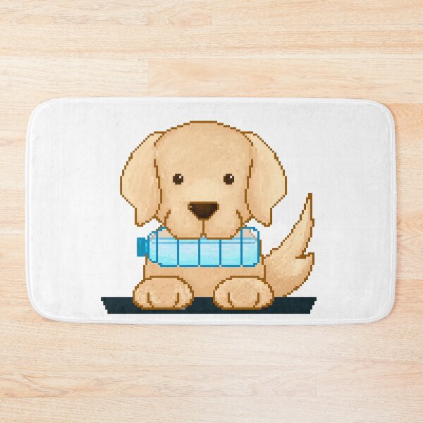 Item preview, Cute puppy with water bottle designed and sold by AlbinoSnowman.