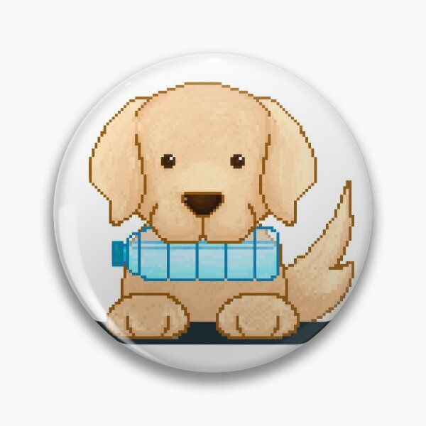 Item preview, Cute puppy with water bottle designed and sold by AlbinoSnowman.
