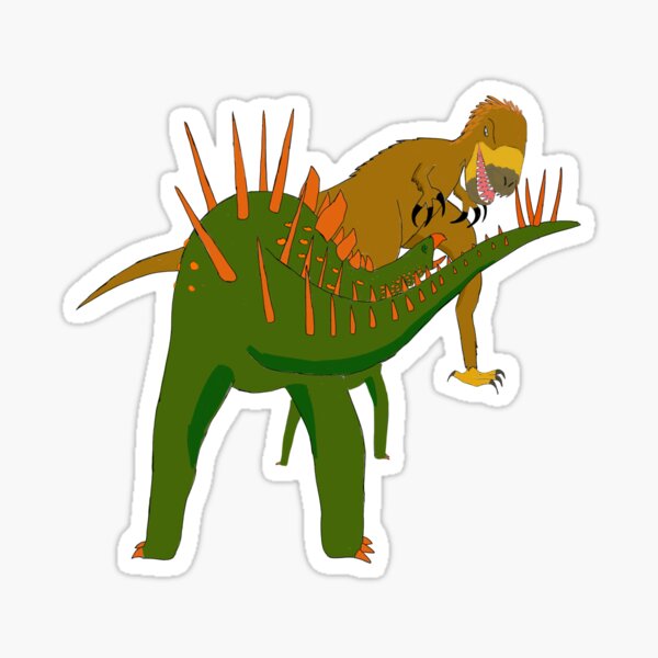 Juratyrant vs. Dacentrurus Sticker