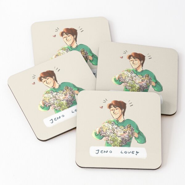 Item preview, Lee Jeno with a heart flower! designed and sold by softlight289.
