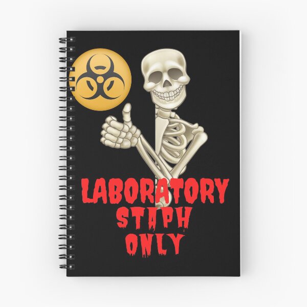 Item preview, MEDICAL LABORATORY SCIENTIST HALLOWEEN SKELETON LABORATORY STAPH ONLY! FUNNY designed and sold by Hippiesole.