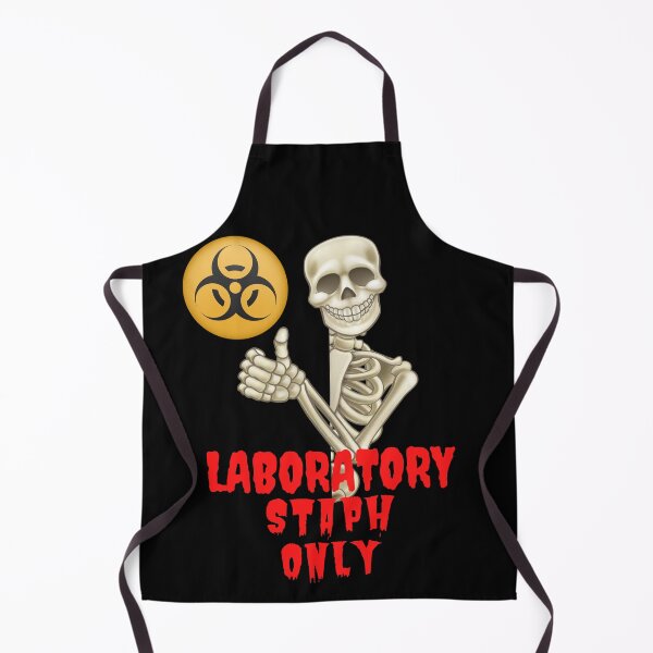 Item preview, MEDICAL LABORATORY SCIENTIST HALLOWEEN SKELETON LABORATORY STAPH ONLY! FUNNY designed and sold by Hippiesole.