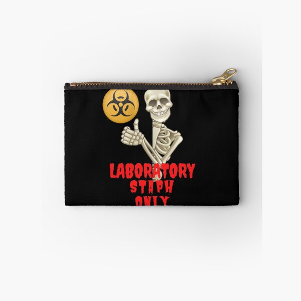Item preview, MEDICAL LABORATORY SCIENTIST HALLOWEEN SKELETON LABORATORY STAPH ONLY! FUNNY designed and sold by Hippiesole.