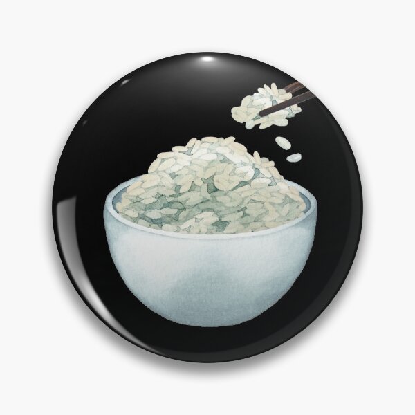 Item preview, Watercolor bowl of white rice  designed and sold by Ekaterina Glazkova.