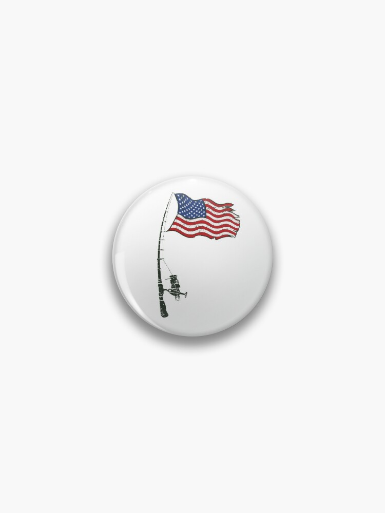 Fishing American Flag Sticker for Sale by dreamy11