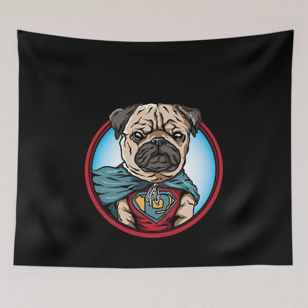 Item preview, Super heroe Pug for dog owner designed and sold by AxzoGerman.