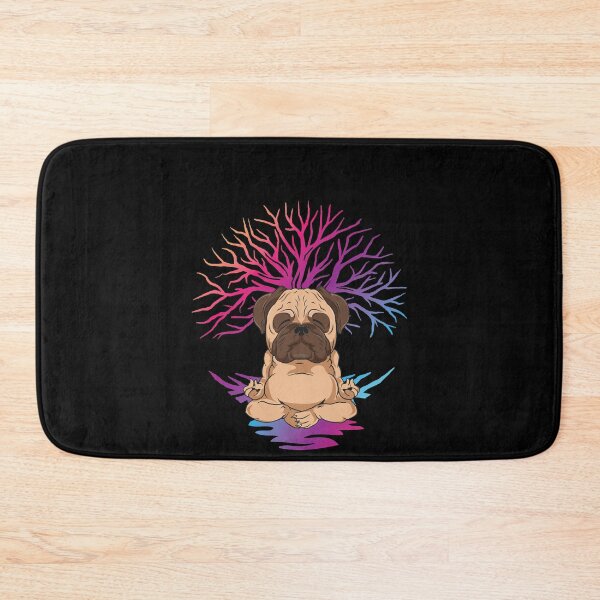 Item preview, Yoga Pug for meditating dog owner designed and sold by AxzoGerman.