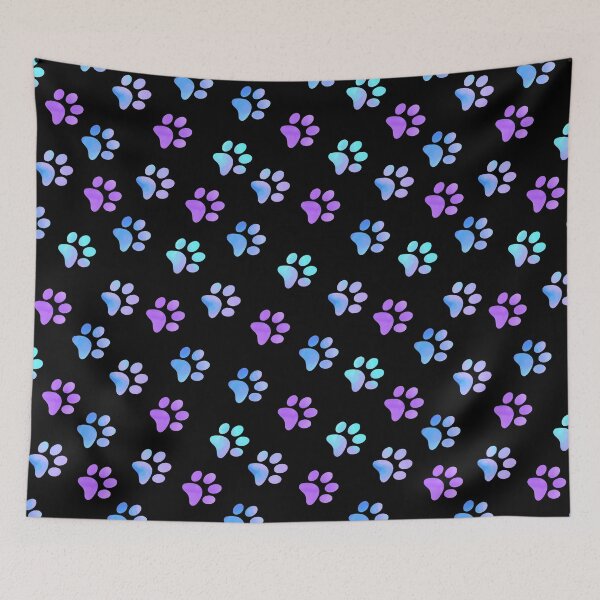 Item preview, Blue Purple Galaxy Paw Prints designed and sold by FaithAndForest.