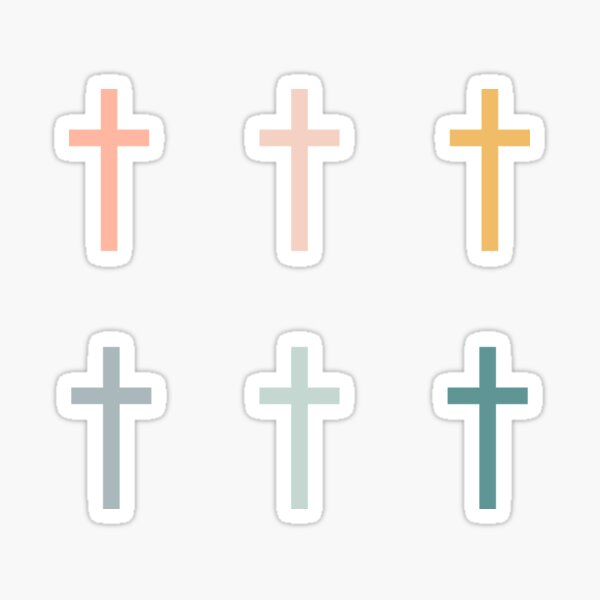 cross stickers Sticker for Sale by LeighAnne64