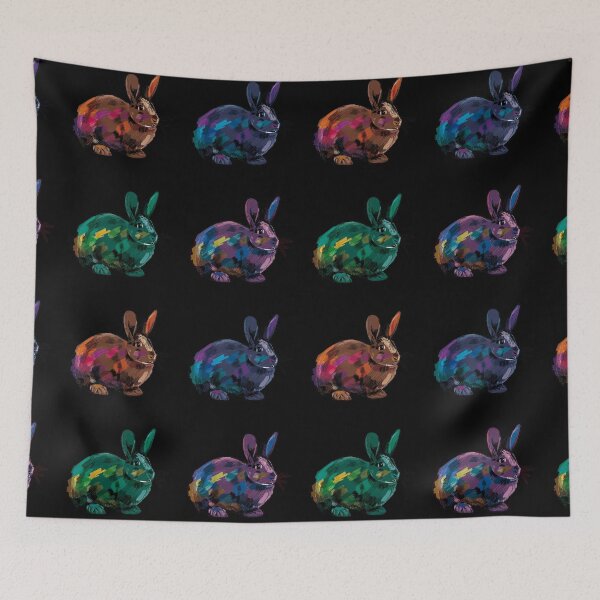 Item preview, 4 colourful rabbits designed and sold by korasi.