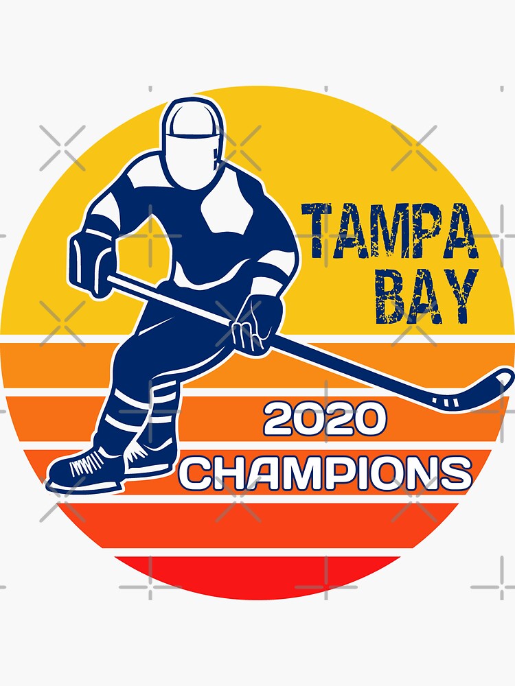 Thumbnail 3 of 3, Sticker, Tampa Bay Hockey, Tampa Bay 2020 Champions, Tampa Champs designed and sold by shirtcrafts.